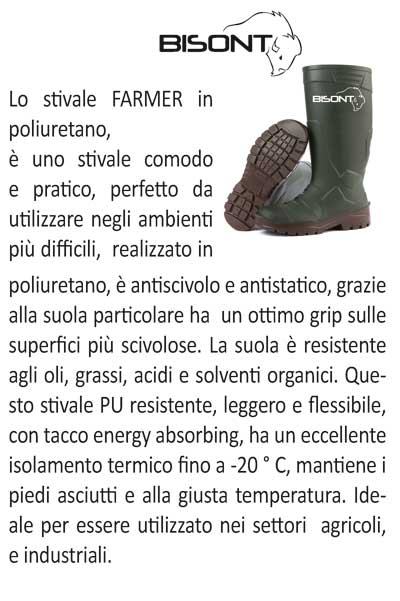 Stivale Farmer in Poliuretano senza puntale: Leggerezza e Comfort per l'Agricoltura