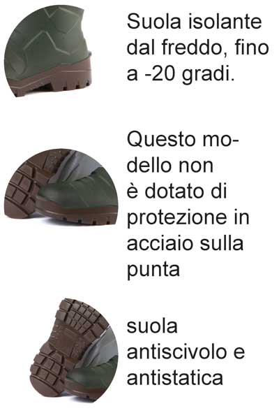 Stivale Farmer in Poliuretano senza puntale: Leggerezza e Comfort per l'Agricoltura