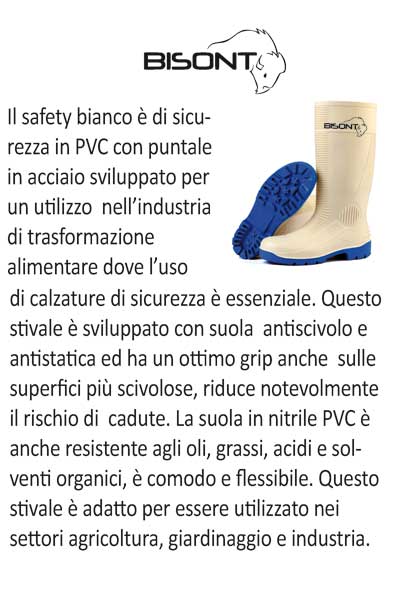 Stivale Safety Bianco con Puntale in Acciaio: Sicurezza Alimentare